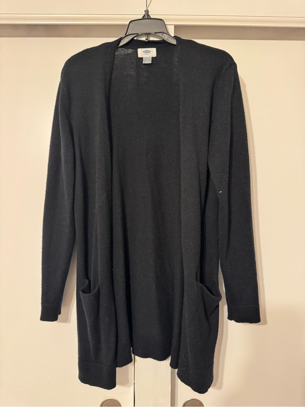 Old Navy Black Open-Front Pocket Cardigan